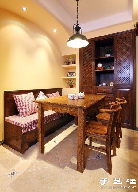 55平米暖色系温馨小户型家居装修设计