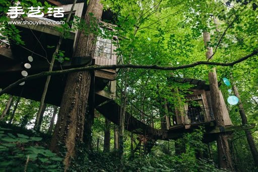 童年幻想的梦幻树屋 森林中的秘密基地！
