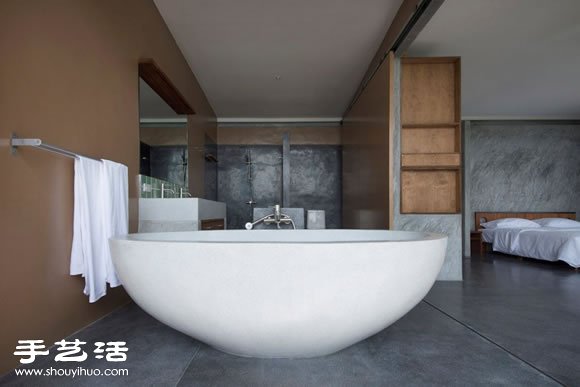 泰国苏美岛拥抱自然的开放式度假屋设计