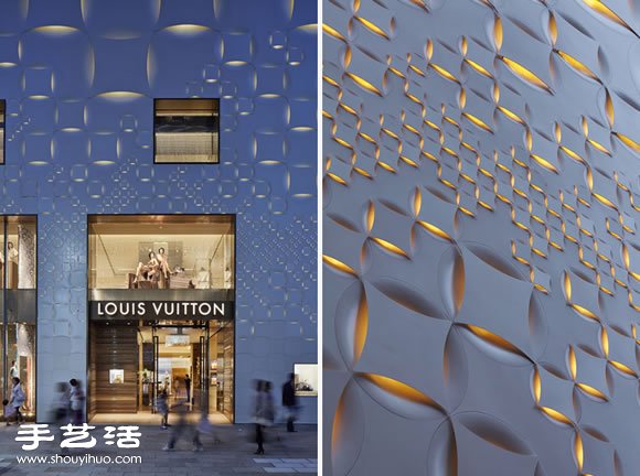 时尚品牌 LV 东京银座店建筑外观设计