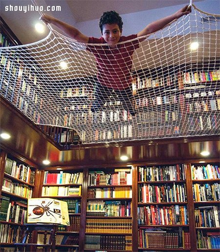 图书馆安装“阅读网” 变成儿童最爱游乐区