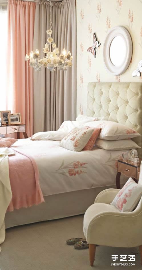 舒适又梦幻的粉彩系风格卧室设计布置