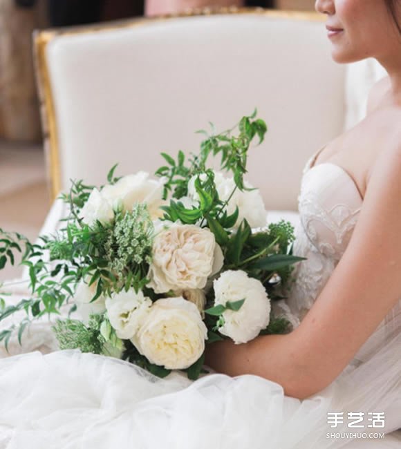 抛开大红大粉的传统 清新的草绿色婚礼设计