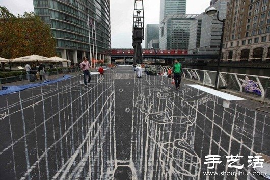 世界最大的逼真3D街头布景