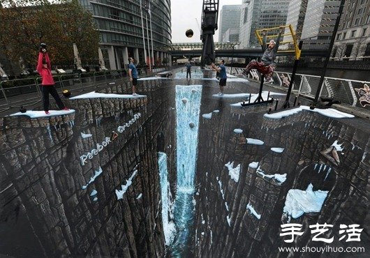 世界最大的逼真3D街头布景