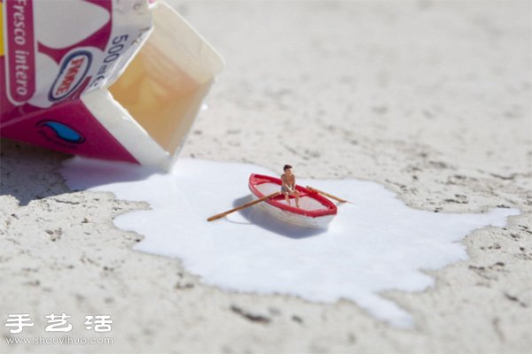 Slinkachu的小小人模型街头涂鸦艺术