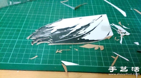 《激战2》主题木片贴画手工制作教程