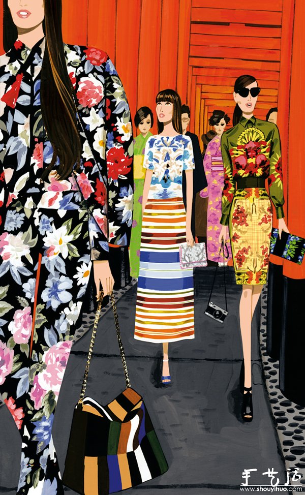 西班牙Jordi Labanda插画设计——VOGUE JAPAN