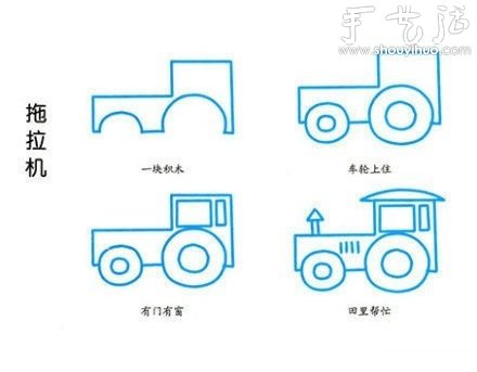 教孩子简笔画各种交通工具（中）