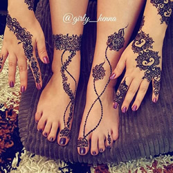 Henna印度传统人体彩绘，不用纹身也能美美的