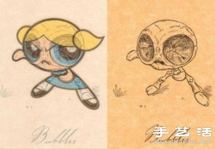 画家的奇思妙想：卡通人物照X光是啥样？