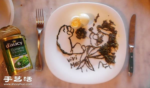 跟著法国艺术家Vivi Mac一起玩食物绘画