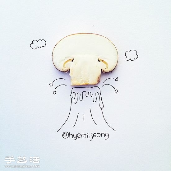 韩国插画师Hyemi Jeong的创意简笔画