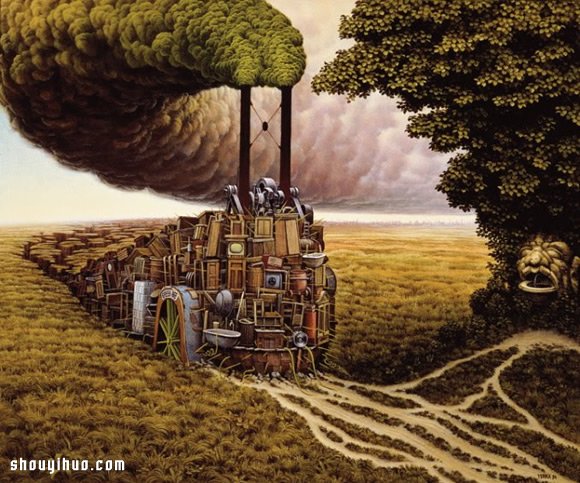 Jacek Yerka 带你进入梦境般的插画世界！