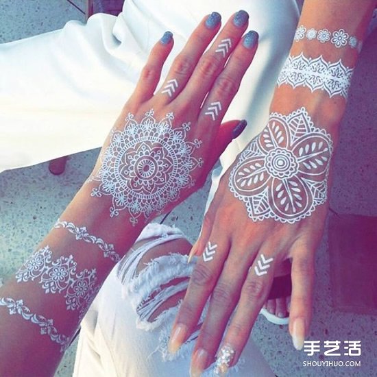 Henna印度传统人体彩绘 不用纹身也能美美的