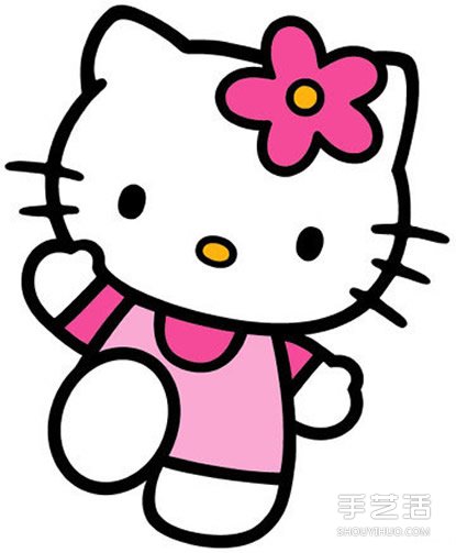 Hello Kitty简笔画图片步骤教程 超可爱的！