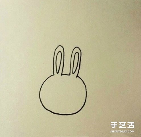 卡通小兔子简笔画教程 简单又可爱小兔子画法