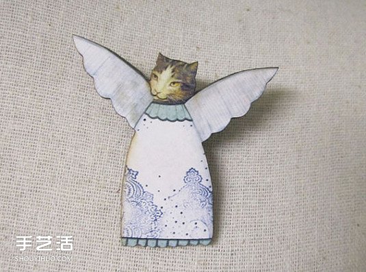 治愈的拼贴画作品 还被制作成首饰及装饰品