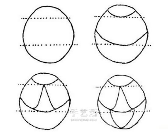 石头画七星瓢虫的教程 简单七星瓢虫石绘图解