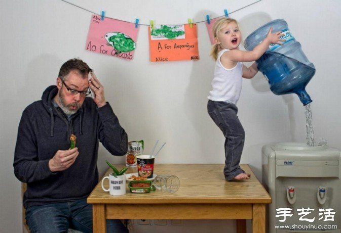 创意摄影：最好爸爸和女儿的《韩国奇遇记》