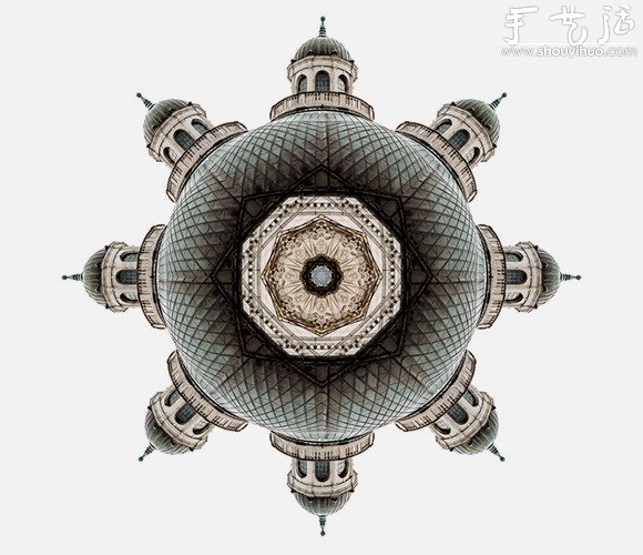 创意摄影：将建筑DIY成万花筒