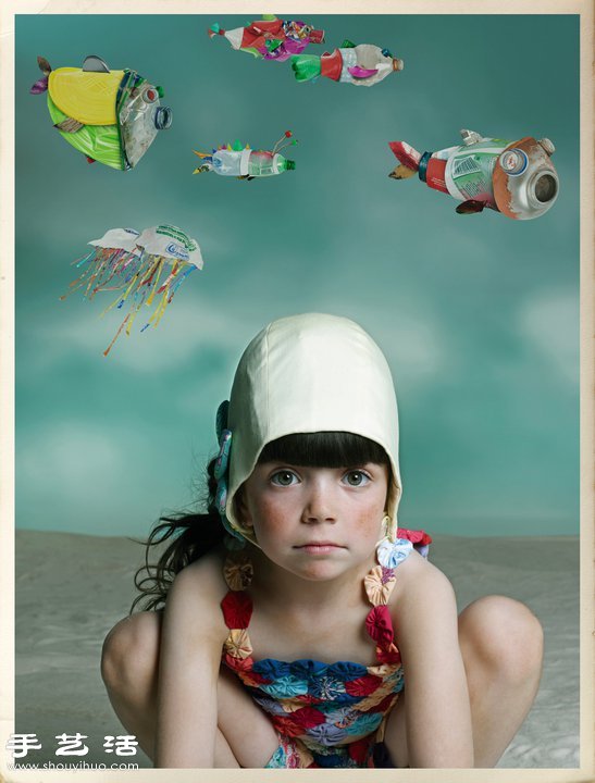 Gaby Herbstein孩童vs。环保系列摄影作品