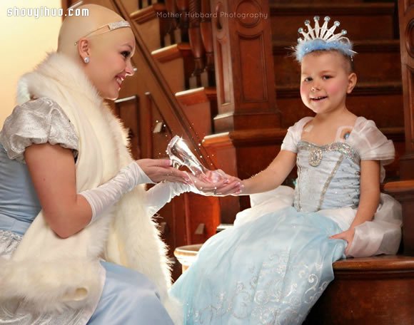 摄影师为5岁白血病女童拍摄的公主摄影集
