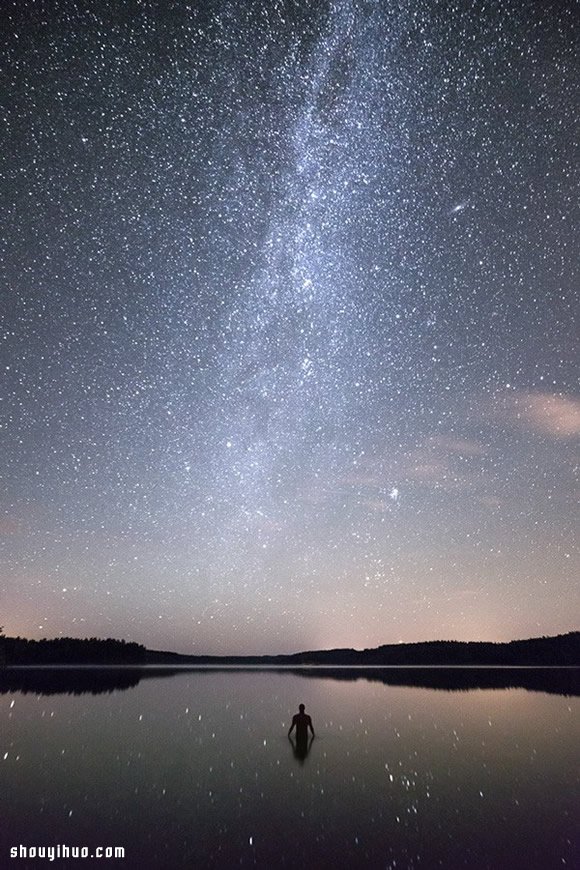 有多久没看见星星？ 芬兰星光点点夜空摄影