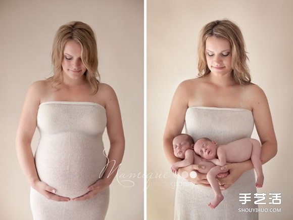 捕捉孕妈与小宝宝之间最温馨时光的摄影作品
