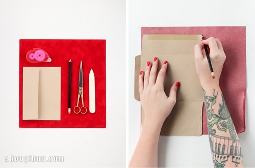 简单圣诞节/春节用红信封DIY手工制作教程