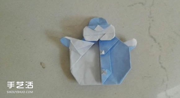 如何折纸雪人的教程 手工折雪人的折法图解