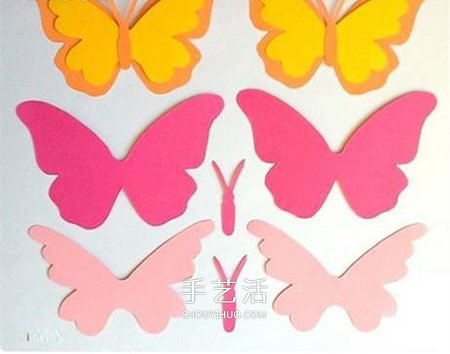 迎新年挂饰DIY 卡纸剪纸蝴蝶挂饰的方法图解
