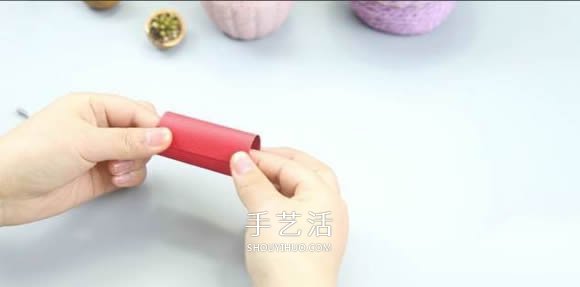 卡纸手工制作一串爆竹装饰的做法