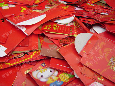 使用利是封做中国人春节过年的吉祥装饰