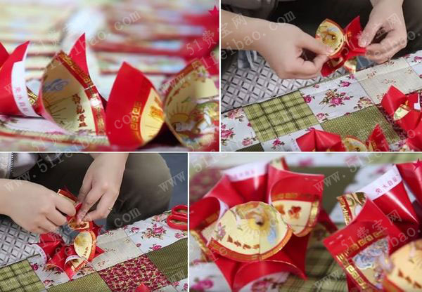 使用利是封做中国人春节过年的吉祥装饰