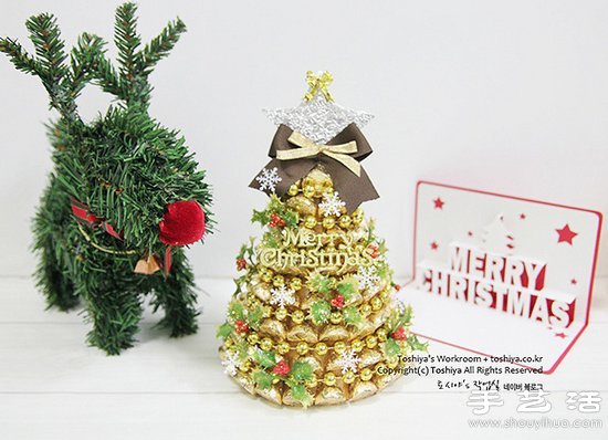 巧克力DIY超喜庆圣诞树