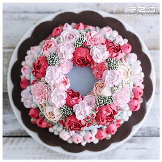 超美裱花蛋糕图片 裱花也能玩得这么出神入化