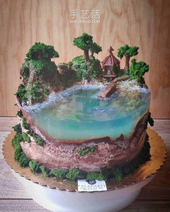有创意的面包店制作看起来像天堂岛的蛋糕！