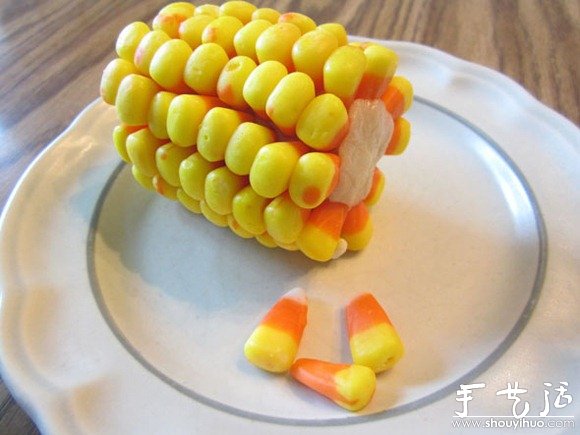 糖果制作的玉米棒