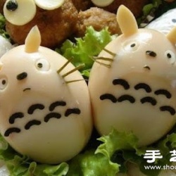 茶叶蛋DIY制作呆萌龙猫早餐