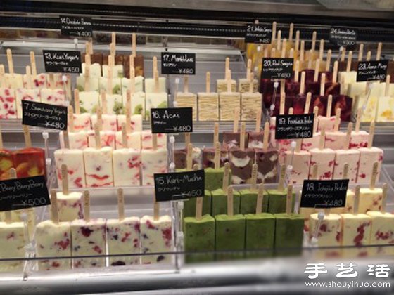 日本PALETAS专卖店用新鲜水果制作的冰棍