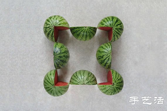 DIY简单独特的水果拼盘