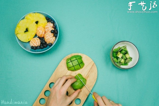 DIY水果圣诞树 超有趣的水果拼盘制作