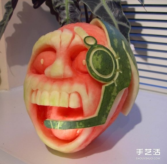 创意西瓜雕刻图片 瓜雕水果雕刻作品欣赏