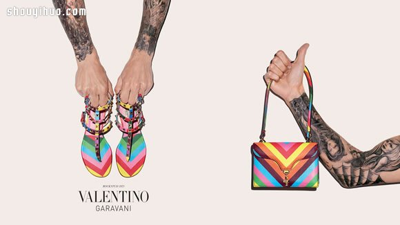 Valentino 2015 早春缤纷色彩配饰广告