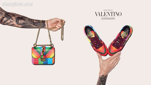 Valentino 2015 早春缤纷色彩配饰广告