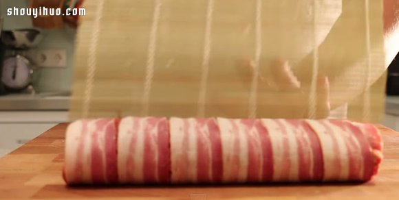 极品肉寿司的做法 自制培根包裹纯肉寿司