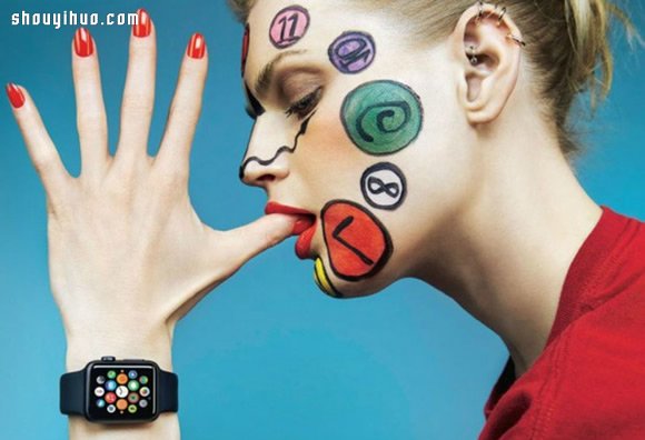 超模搭Apple Watch 登上英国时尚杂志