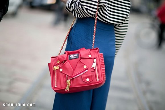 时尚街拍中出现的女式新奇包款