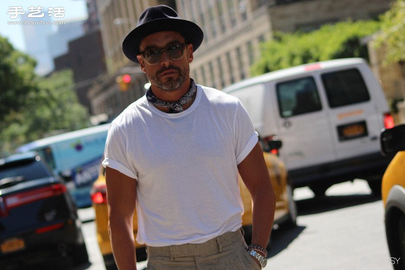 2015春夏纽约时装周 全球时尚潮人穿搭街拍